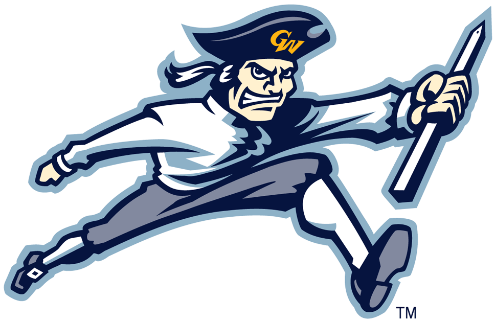 George Washington Colonials 1997-2008 Partial Logo v3 iron on transfers for T-shirts